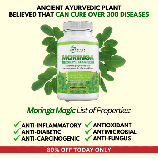 Moringa Magic – 6 Bottles (180 Days Supply) + 2 FREE eBooks - Image 4