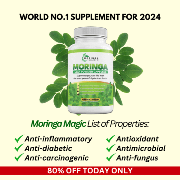 Moringa Magic – 1 Bottle (30 Days Supply) - Image 2