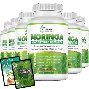 Moringa Magic – 6 Bottles (180 Days Supply) + 2 FREE eBooks