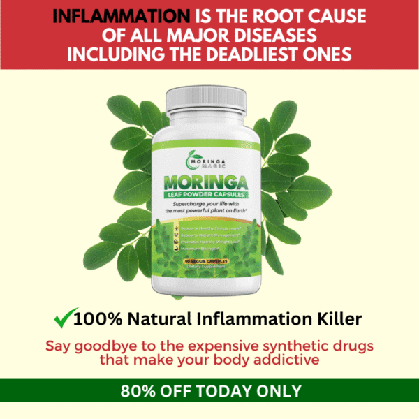 Moringa Magic – 6 Bottles (180 Days Supply) + 2 FREE eBooks - Image 3